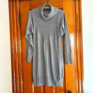 Chilli Couture London Grey Cowl Neck Sweater Dress